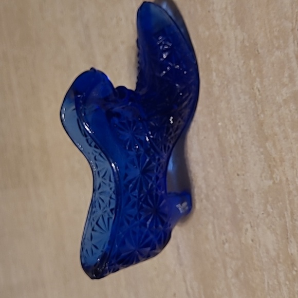 Glass Slipper/shoe Cobalt Blue - Picture 3 of 6